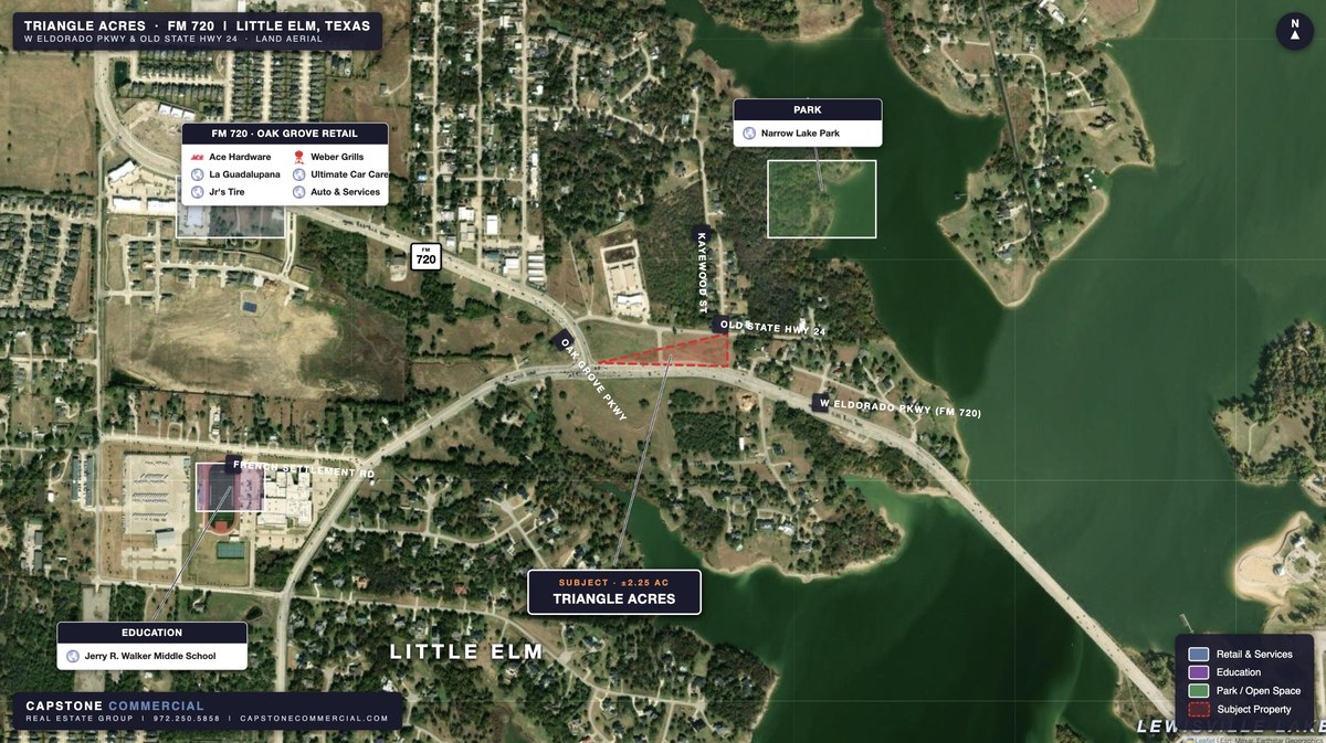 Triangle Acres FM 720 Little Elm retail land