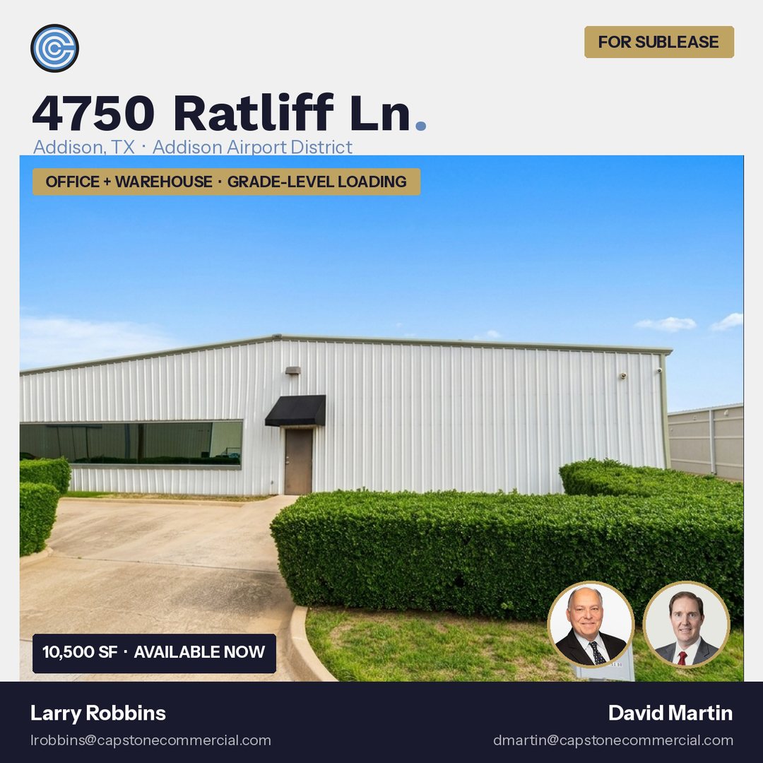 For sublease — 4750 Ratliff Ln, Addison