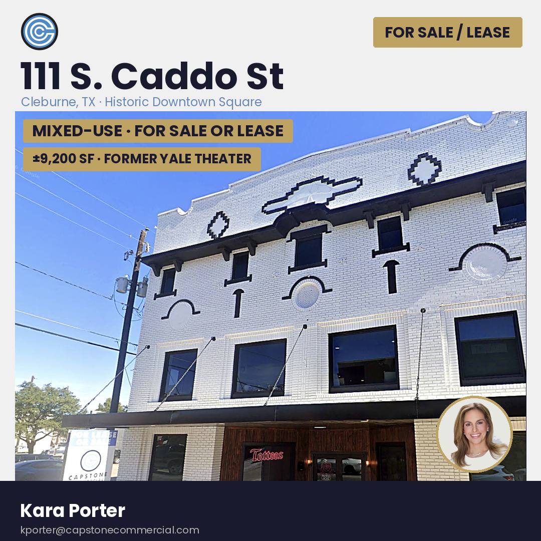 For sale or lease — 111 S. Caddo St, Cleburne