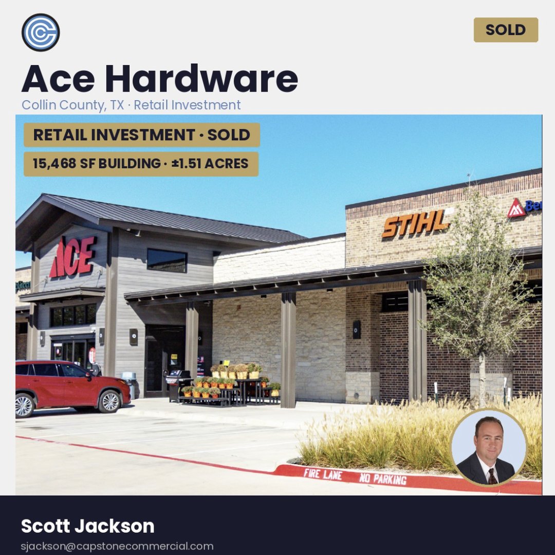 Sold — Ace Hardware retail investment, Collin County