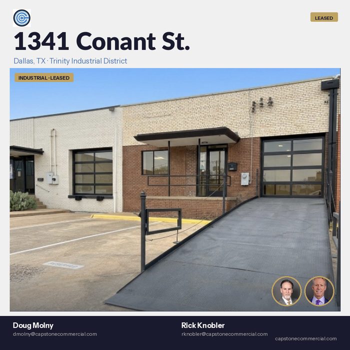 Leased — 1341 Conant Street, Dallas Design District